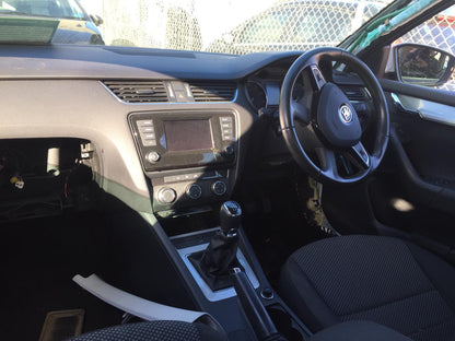 2014 SKODA OCTAVIA RH FRONT, SEAT BELT STALK ONLY, NE, 11/13-09/20 5E2857702B SEAT BELT STALK
