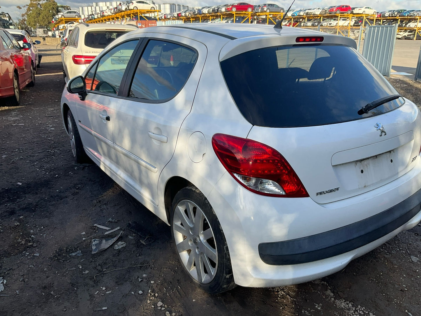 2012 PEUGEOT 207 A7, 03/07-12/12 4123GY STEERING COLUMN
