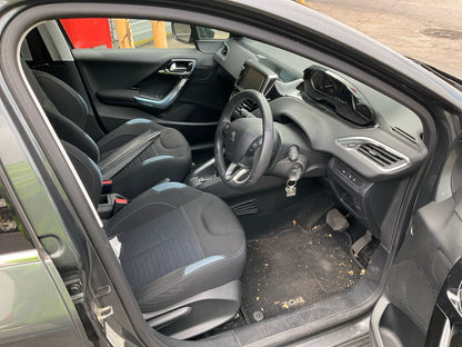 2014 PEUGEOT 208 LH REAR, SEAT BELT ONLY, A9, 10/12-12/18 16097232XY/16101489XY SEAT BELT STALK