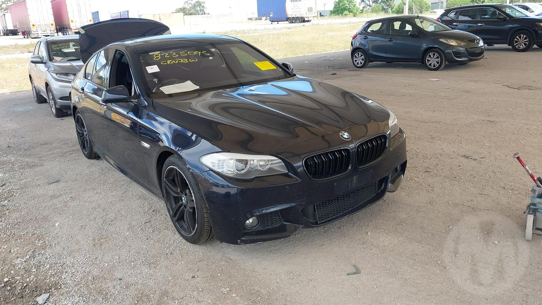 2011 BMW 5 SERIES F10, SEDAN, 02/10-01/17 51357182118 RIGHT REAR DOOR WINDOW