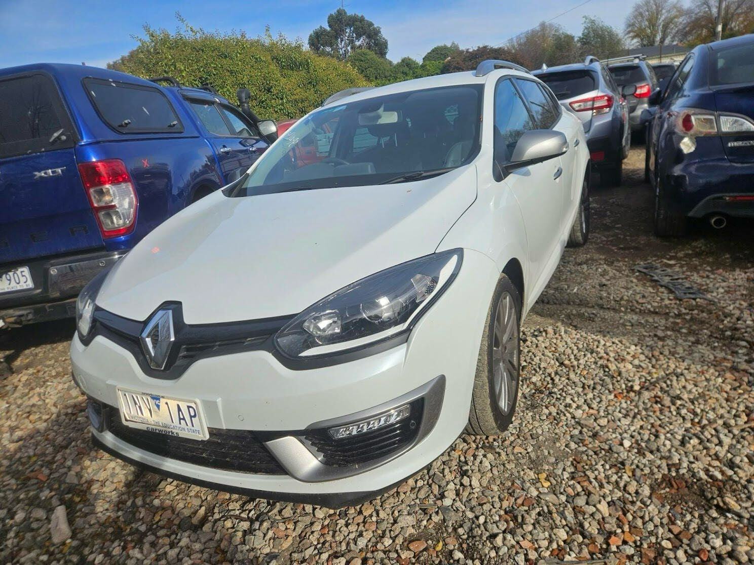 2016 RENAULT MEGANE BUMPER BAR, K95, WAGON, GT-LINE/GT 220, 05/13-05/16  REAR BUMPER